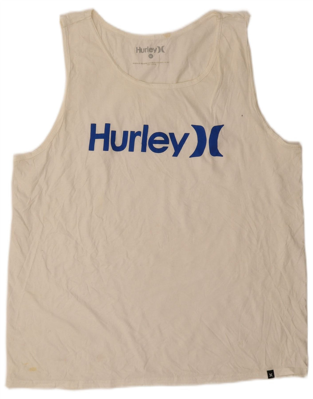 Vesta grafică pentru bărbați HURLEY XL, bumbac alb