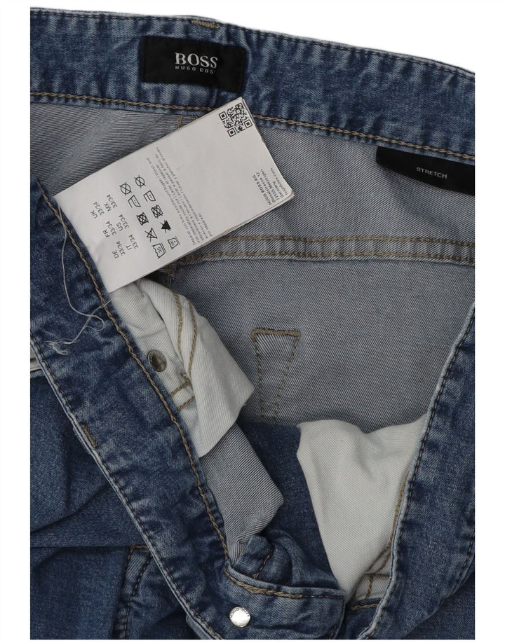 Blugi slim pentru femei Hugo Boss L33 L34 Bumbac albastru
