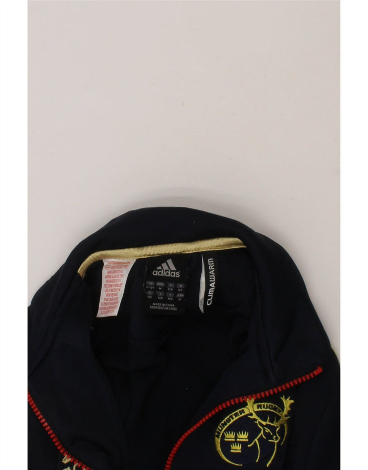ADIDAS Boys Climawarm Tracksuit Top Jacket 11-12 Years Navy Blue Polyester Vintage Adidas and Second-Hand Adidas from Messina Hembry 