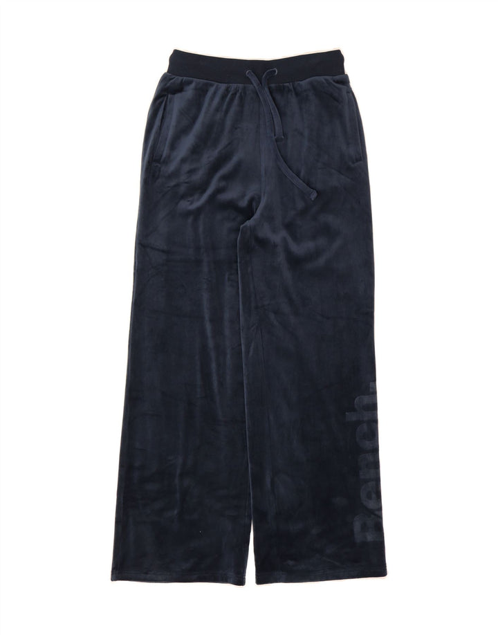 BENCH Womens Hooded Graphic Full Tracksuit UK 12 Medium Navy Blue Vintage Bench and Second-Hand Bench from Messina Hembry 