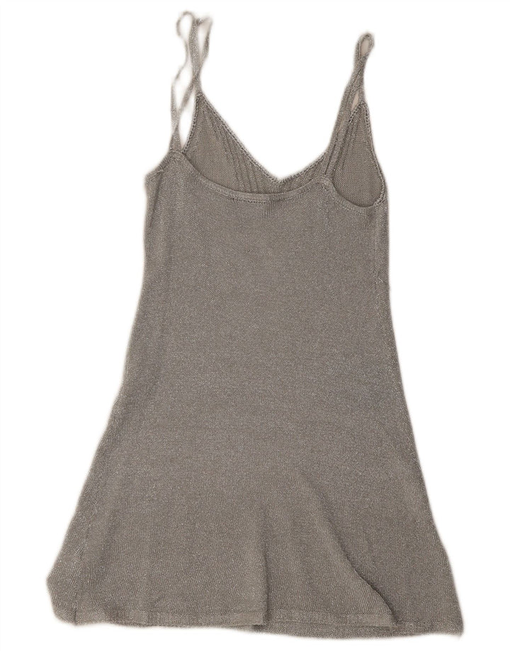 Rochie Topshop pentru femei UK 8 Small Silver Viscose