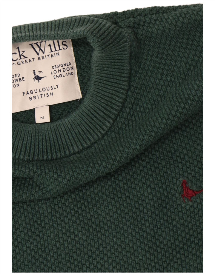 Pulover Jack Wills pentru bărbați, bumbac verde mediu