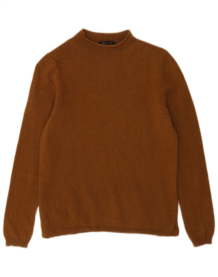 Pulover cu gât țestoasă pentru femei Massimo Dutti UK 10 Lână maro mică