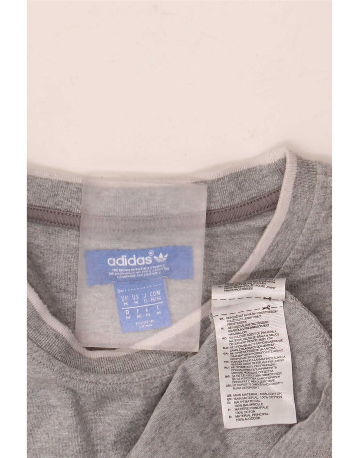 Tricou pentru bărbați Adidas Top Medium Gri Bumbac
