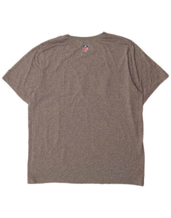 Tricou grafic Nike pentru bărbați New England Patriots Top XL, gri pete