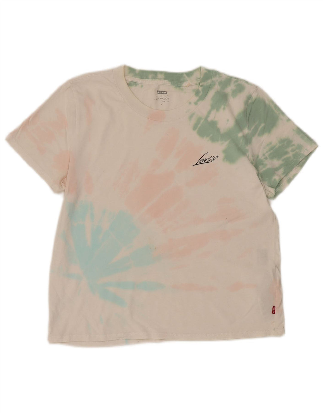 Tricou pentru femei Levi's Top UK 14 Medium White Tie Dye Bumbac