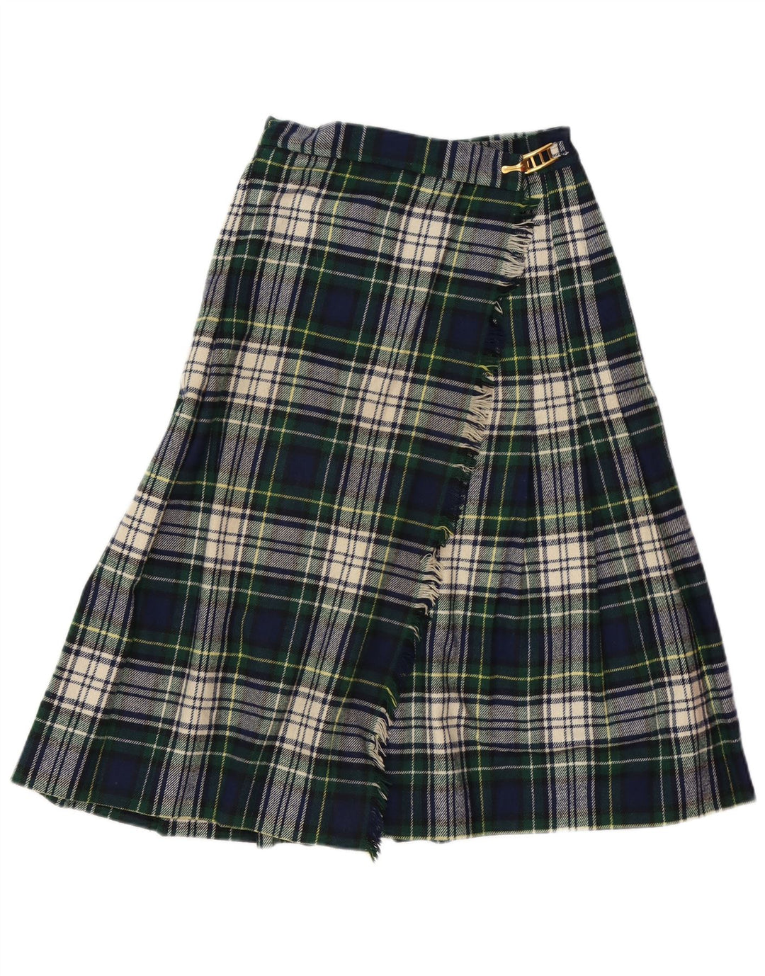 Fusta Wrap pentru femei VINTAGE cu talie înaltă IT 42 Medium W26 Green Carid