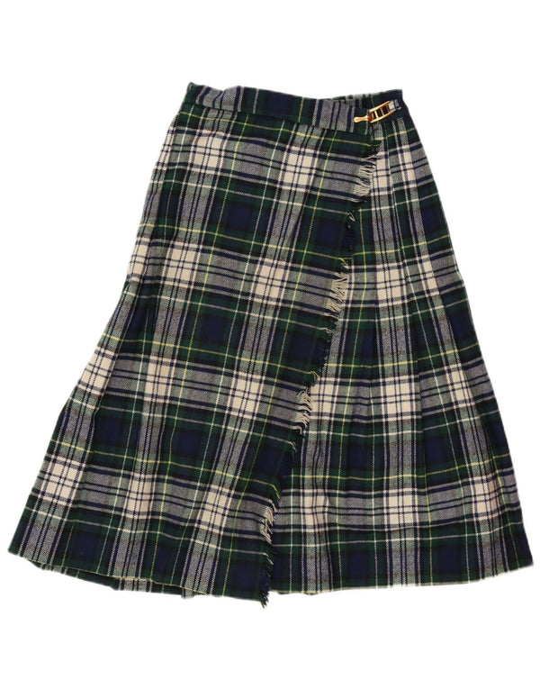 Fusta Wrap pentru femei VINTAGE cu talie înaltă IT 42 Medium W26 Green Carid