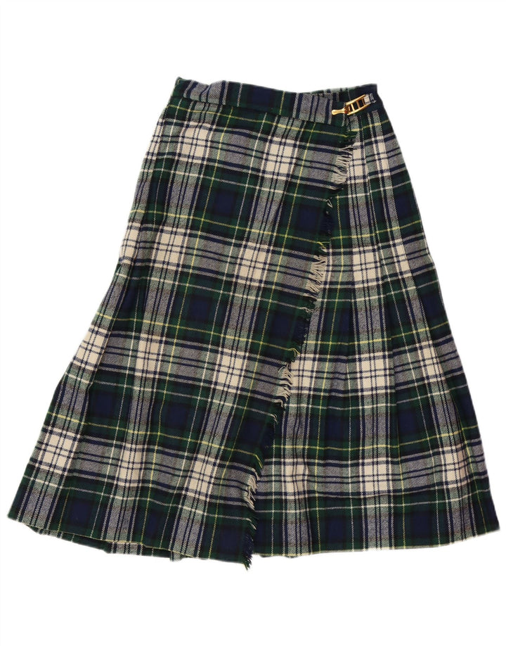 Fusta Wrap pentru femei VINTAGE cu talie înaltă IT 42 Medium W26 Green Carid