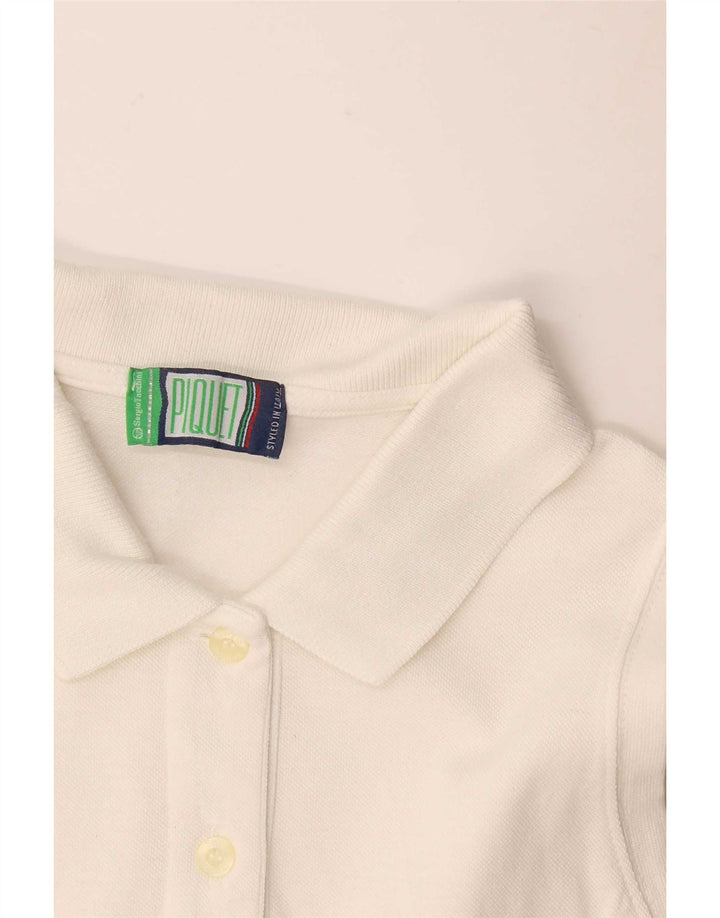 Tricou polo fără mâneci pentru femei Sergio Tacchini UK 12 Medium White