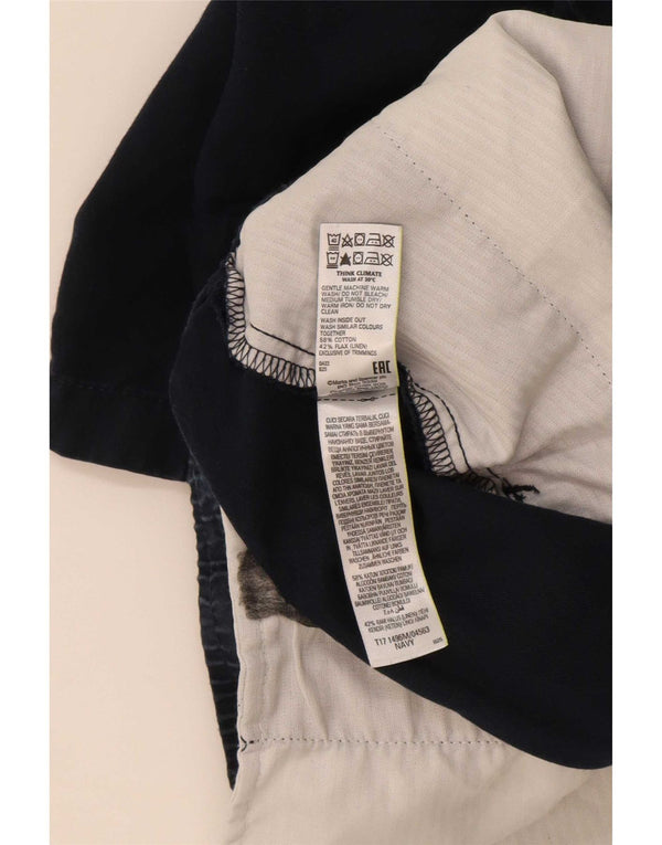 Marks & Spencer Pantaloni scurți chino Autograph pentru bărbați, medii W32, bumbac bleumarin