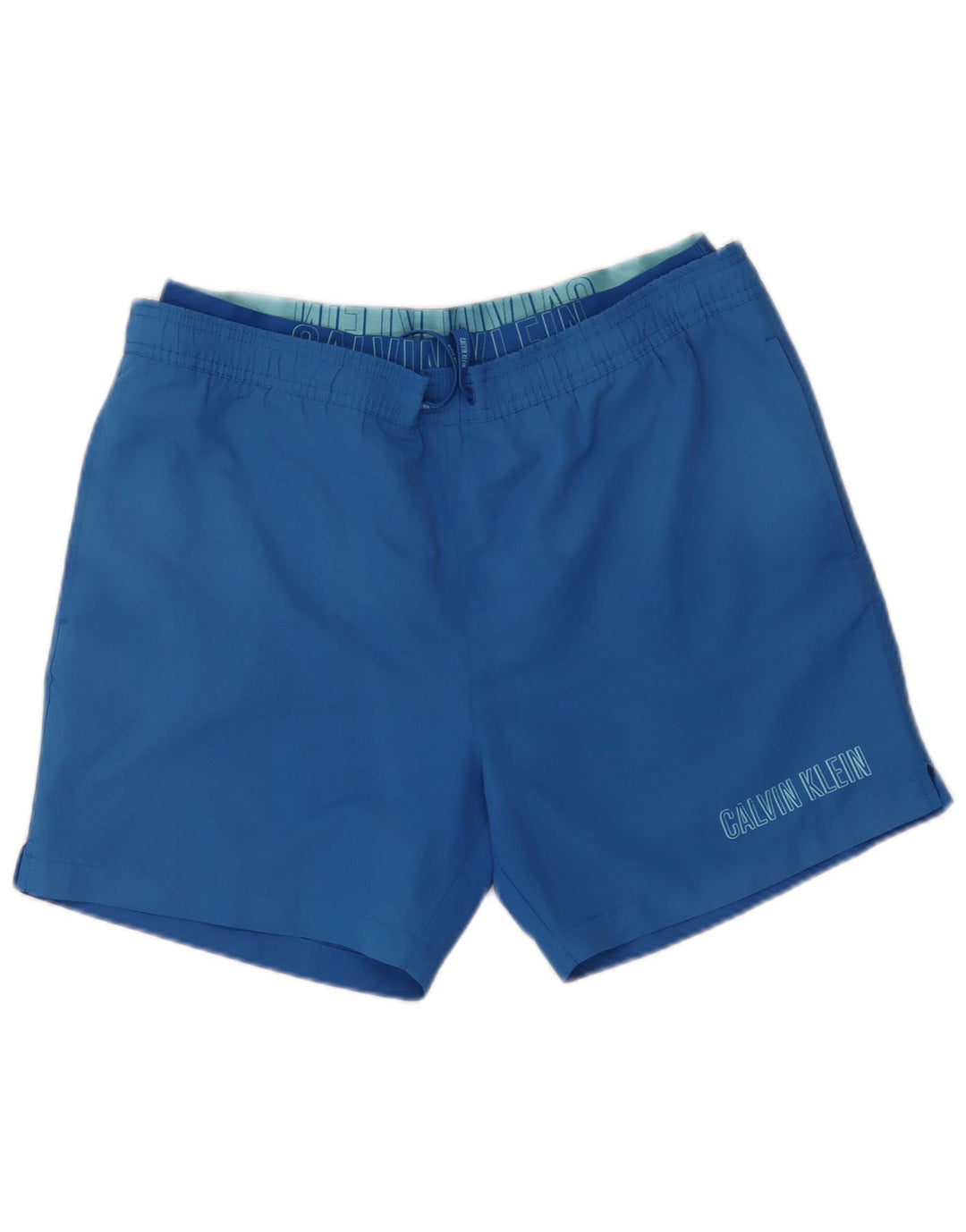 Pantaloni scurți de înot Calvin Klein pentru bărbați, mari, albastru, poliester