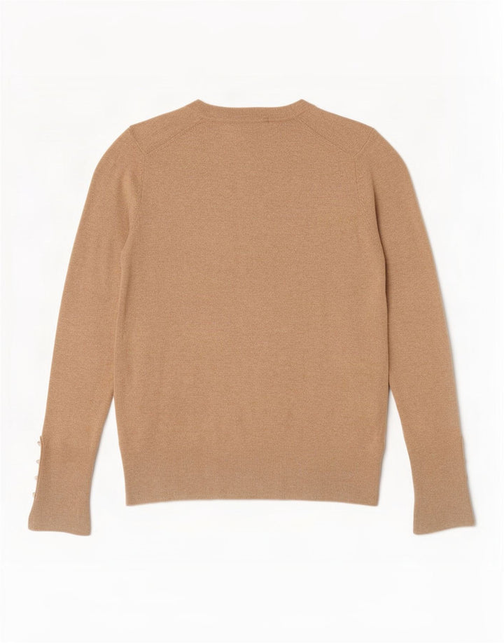 Pulover pentru damă Zara, cu gât turnut, UK 12, Bej mediu