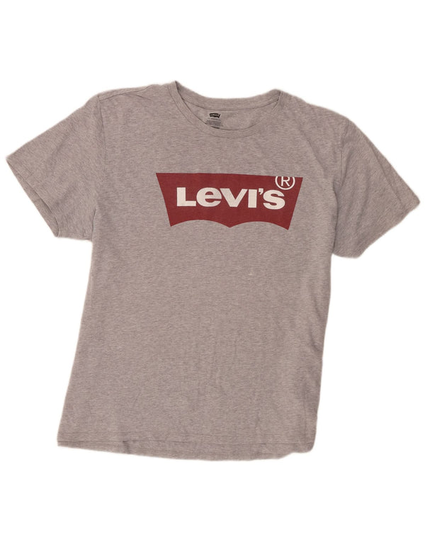 Tricou grafic pentru bărbați Levi's Top 2XL bumbac gri