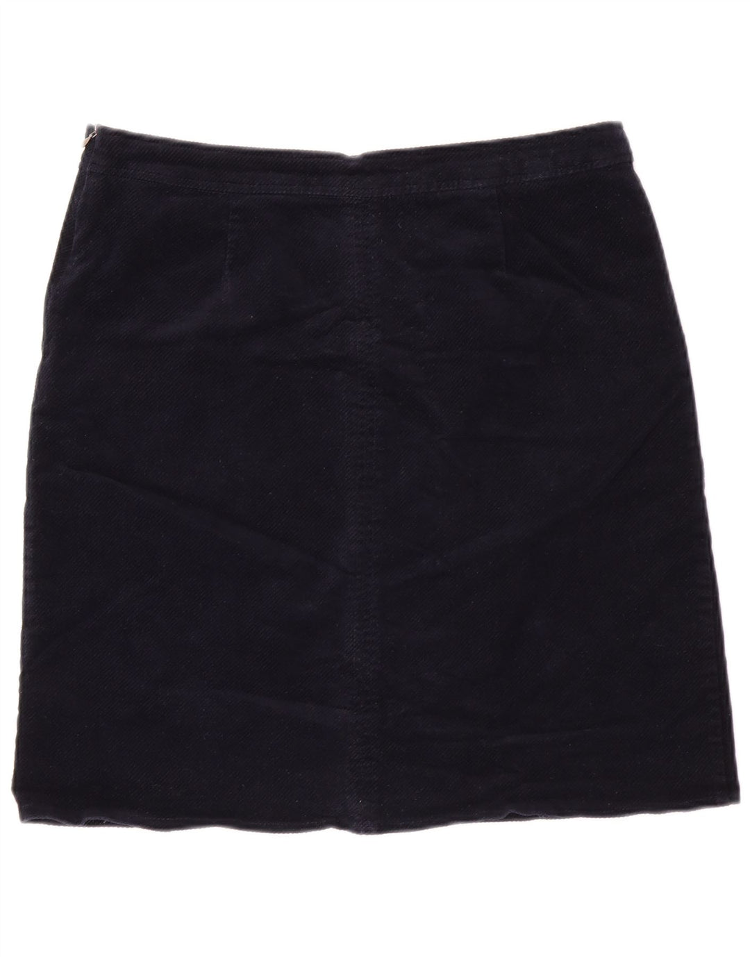 WHITE STUFF Fusta de velur pentru femei UK 12 Medium W34 Bumbac bleumarin