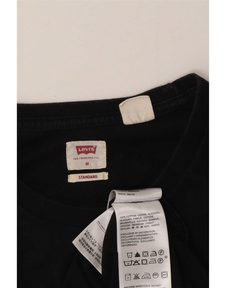 Tricou Levi's Standard Fit pentru bărbați Top mediu din bumbac negru