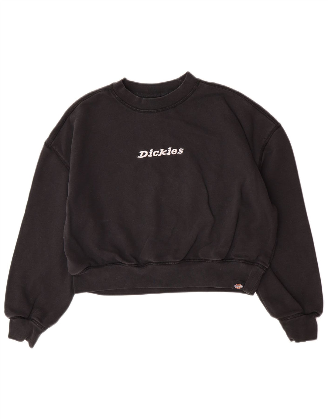 Pulover oversize crop pentru femei Dickies UK 10 Bumbac negru mic