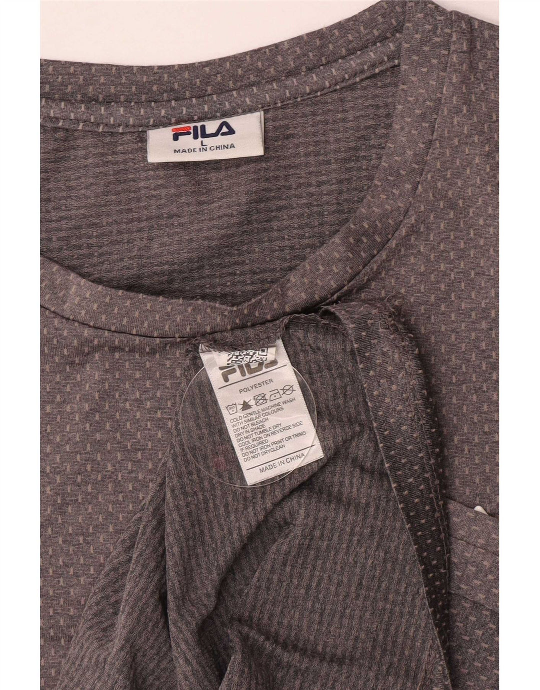 Tricou Bărbați Fila Top Large Gri Poliester