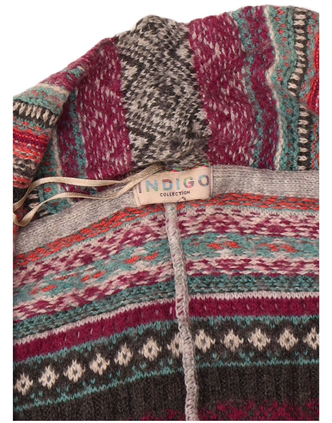 Pulover cardigan supradimensionat pentru femei Indigo UK 14 Medium Multicolor