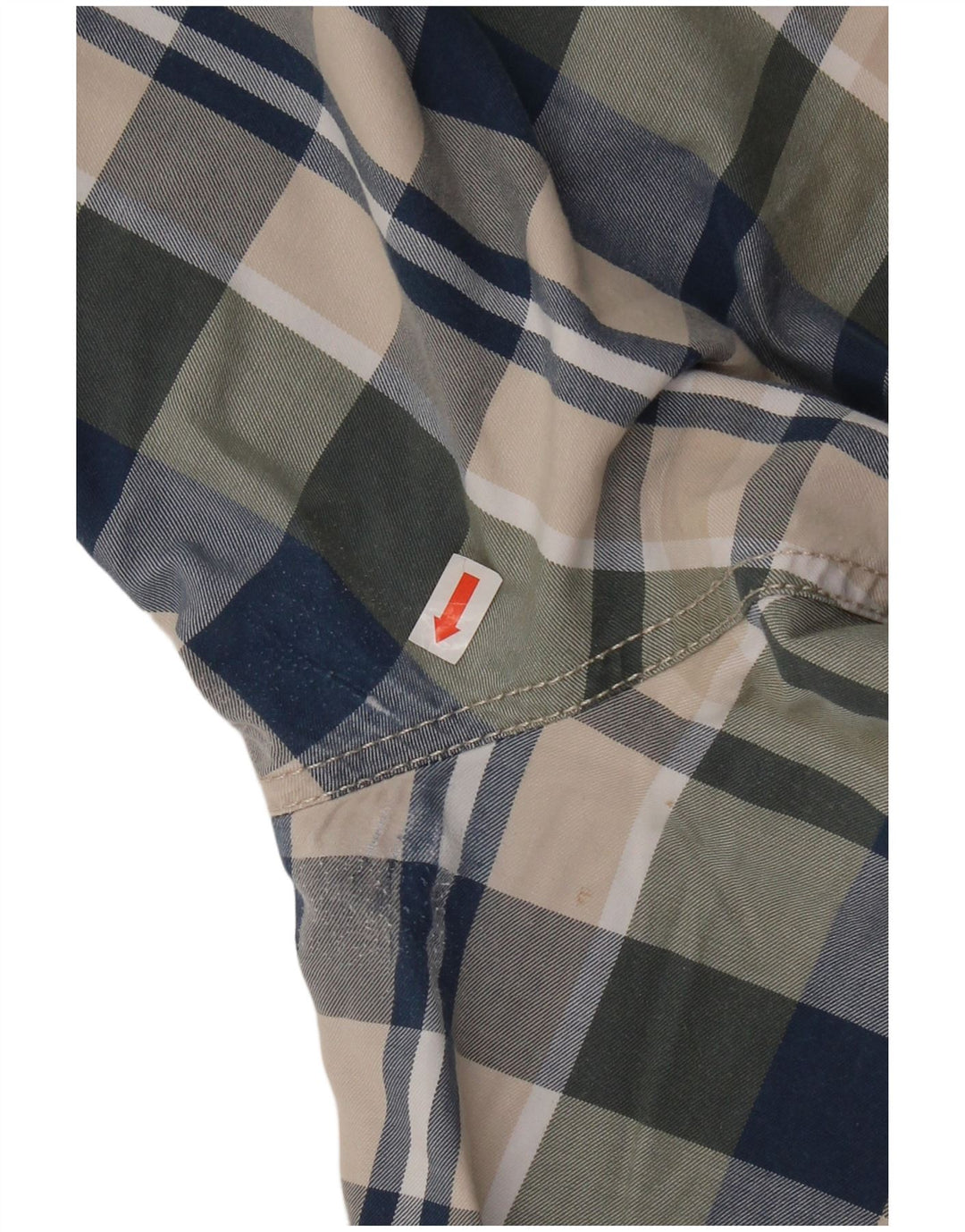 Pantaloni scurți cargo pentru bărbați Sisley IT 50 Large W36, bumbac cu carouri multicolore