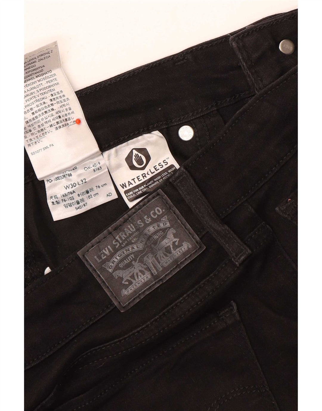 Blugi Levi's 712 Slim pentru femei W30 L32 bumbac negru