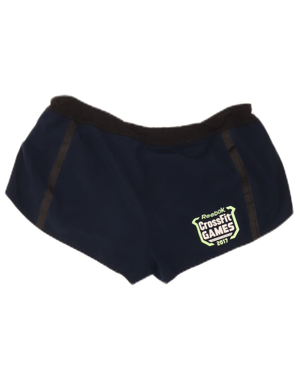 Pantaloni scurti sport cross Fit Reebok pentru femei UK 12/14 Medium Blue Colorblock