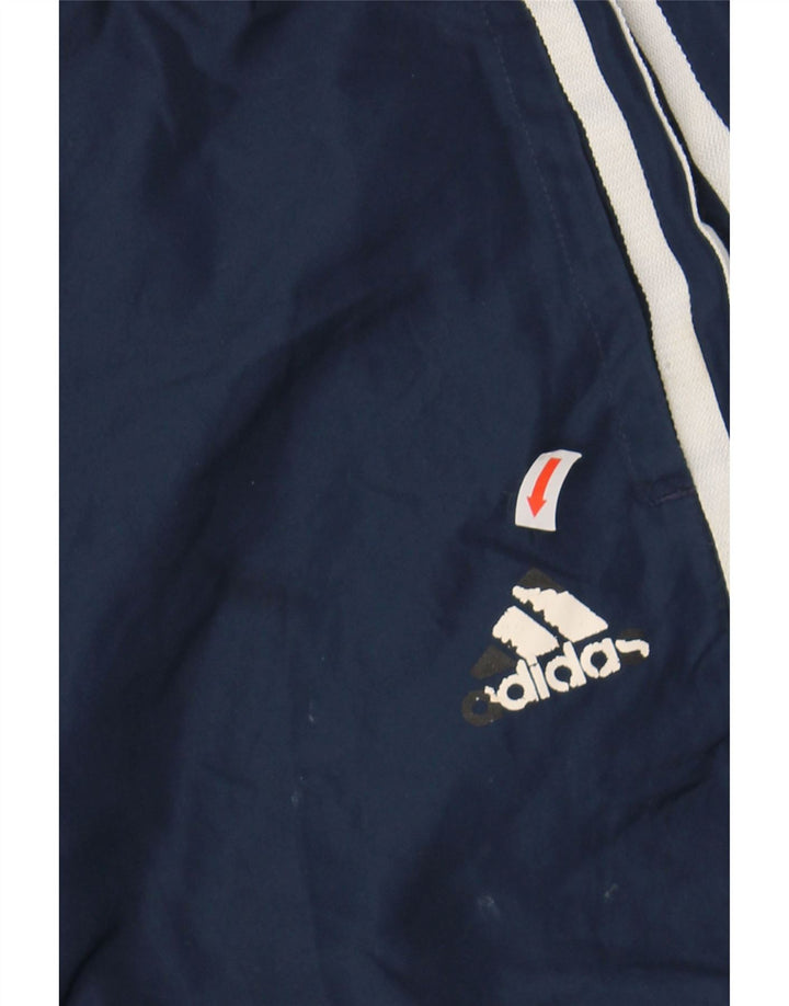 ADIDAS Mens Tracksuit Trousers Joggers Small  Navy Blue Vintage Adidas and Second-Hand Adidas from Messina Hembry 