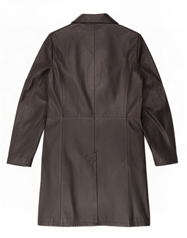 Palton din piele vintage pentru femei IT 50 XL negru