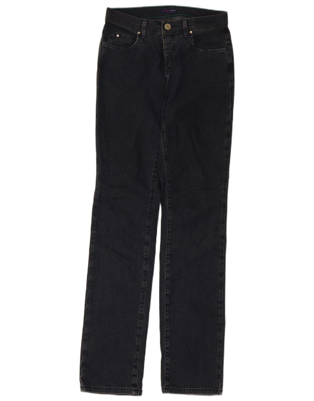 Blugi drepti pentru femei Trussardi W27 L33 bleumarin