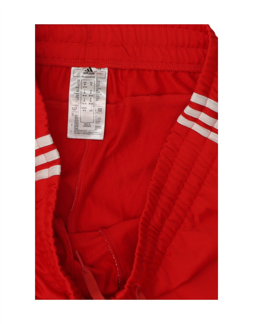 Pantaloni de trening Adidas pentru femei UK 12/14 Poliester roșu mediu