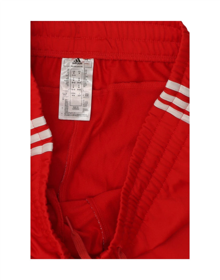 Pantaloni de trening Adidas pentru femei UK 12/14 Poliester roșu mediu