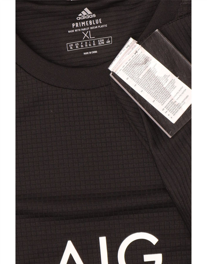 Tricou grafic Adidas pentru bărbați All Blacks Top XL Poliester negru