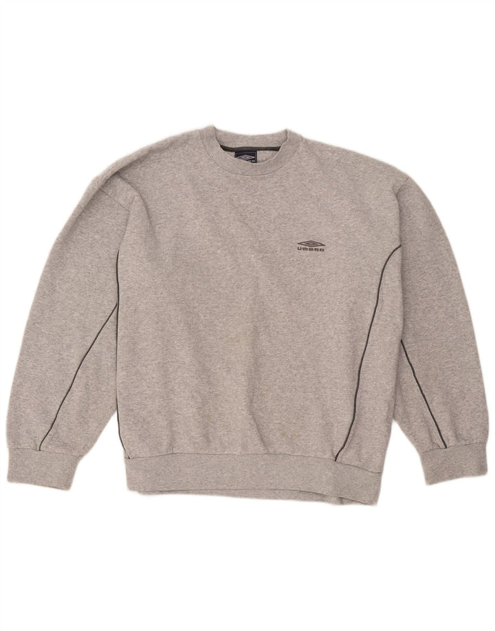 Pulover pentru bărbați Umbro Jumper XL bumbac gri