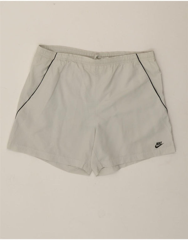 Pantaloni scurți sport Nike pentru bărbați XL din poliester alb
