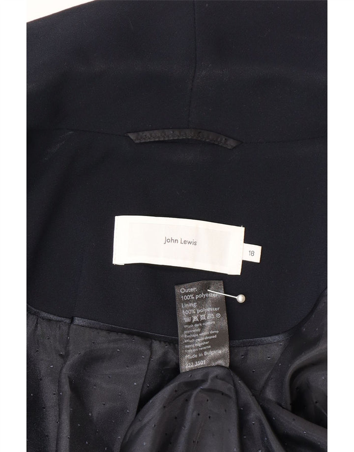 Jachetă pentru femei John Lewis, cu 1 nasture, UK 18 XL, albastru bleumarin, poliester
