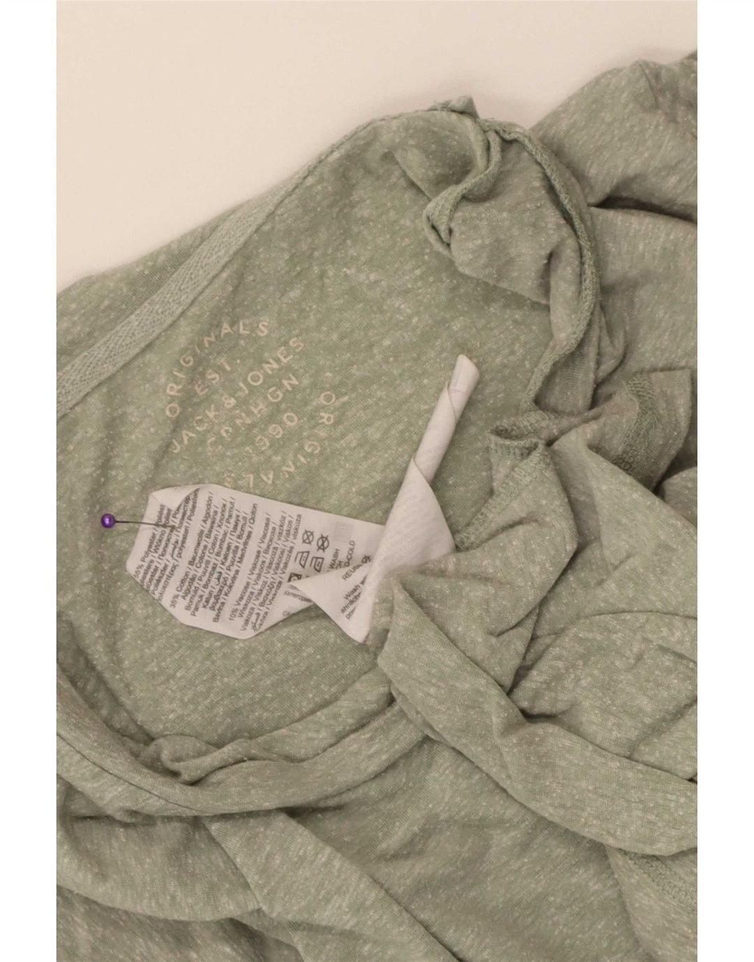 Tricou Jack & Jones pentru bărbați Top mare din poliester pătat verde