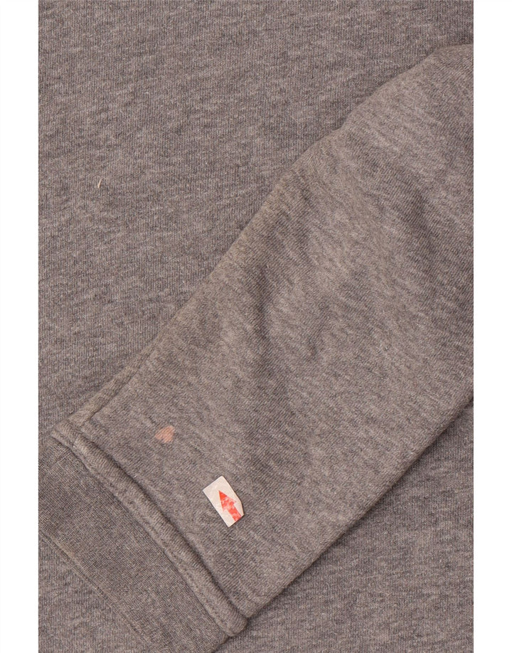 Pulover supradimensionat cu grafic Nike pentru femei UK 16, bumbac mare, gri