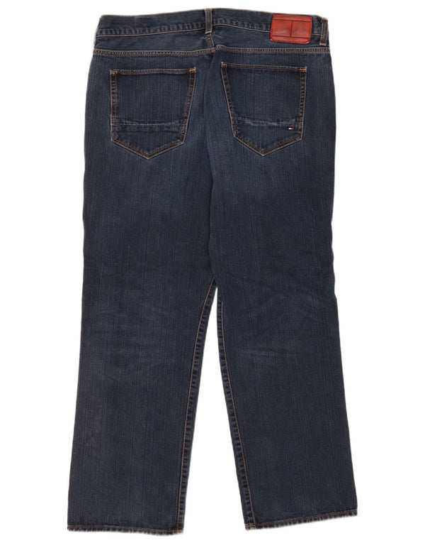 Blugi drepți pentru bărbați Tommy Hilfiger W36 L30 bumbac bleumarin