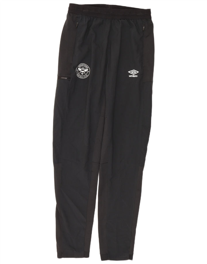 Pantaloni de trening Umbro Brentford FC Cargo pentru bărbați, poliester mediu negru