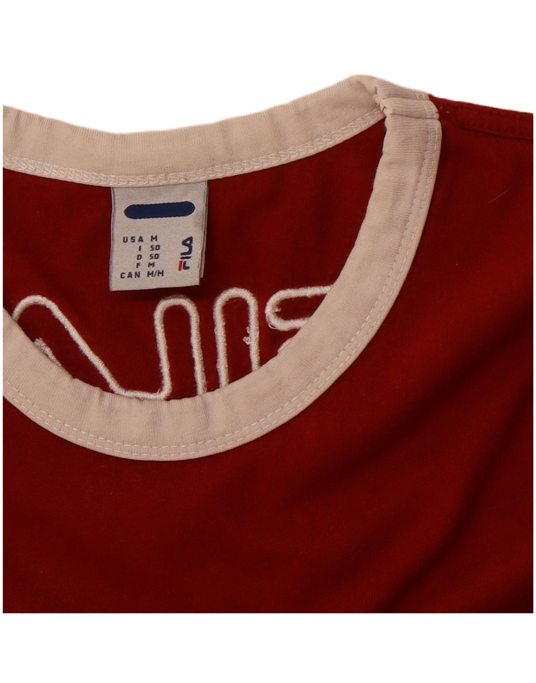 Tricou cu grafică pentru bărbați FILA Top Medium Red Colorblock