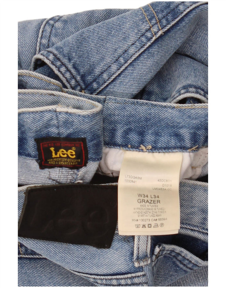 Blugi conici pentru bărbați Lee L34 L27 Bumbac albastru