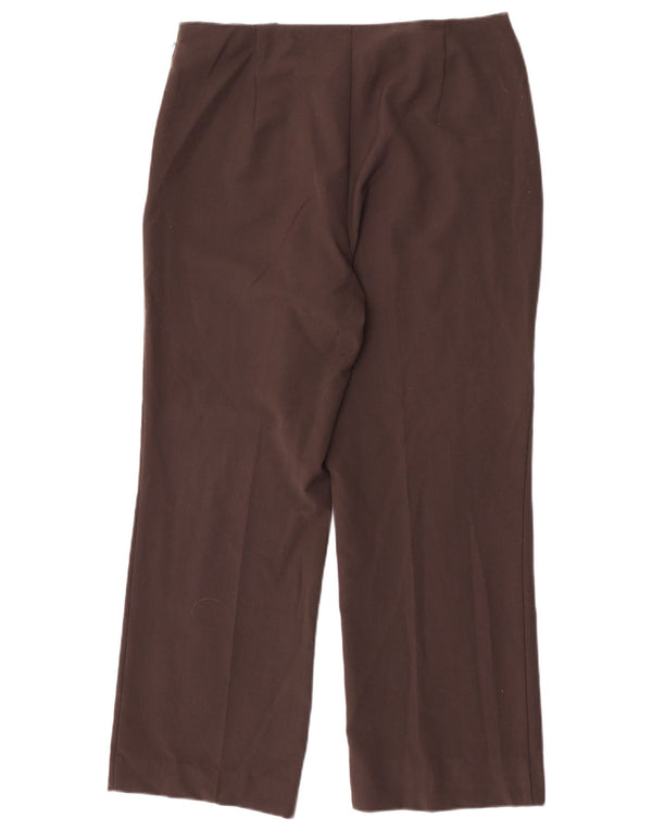 Pantaloni casual drepti pentru femei Marks & Spencer UK 14 Large W32 L28 Maro