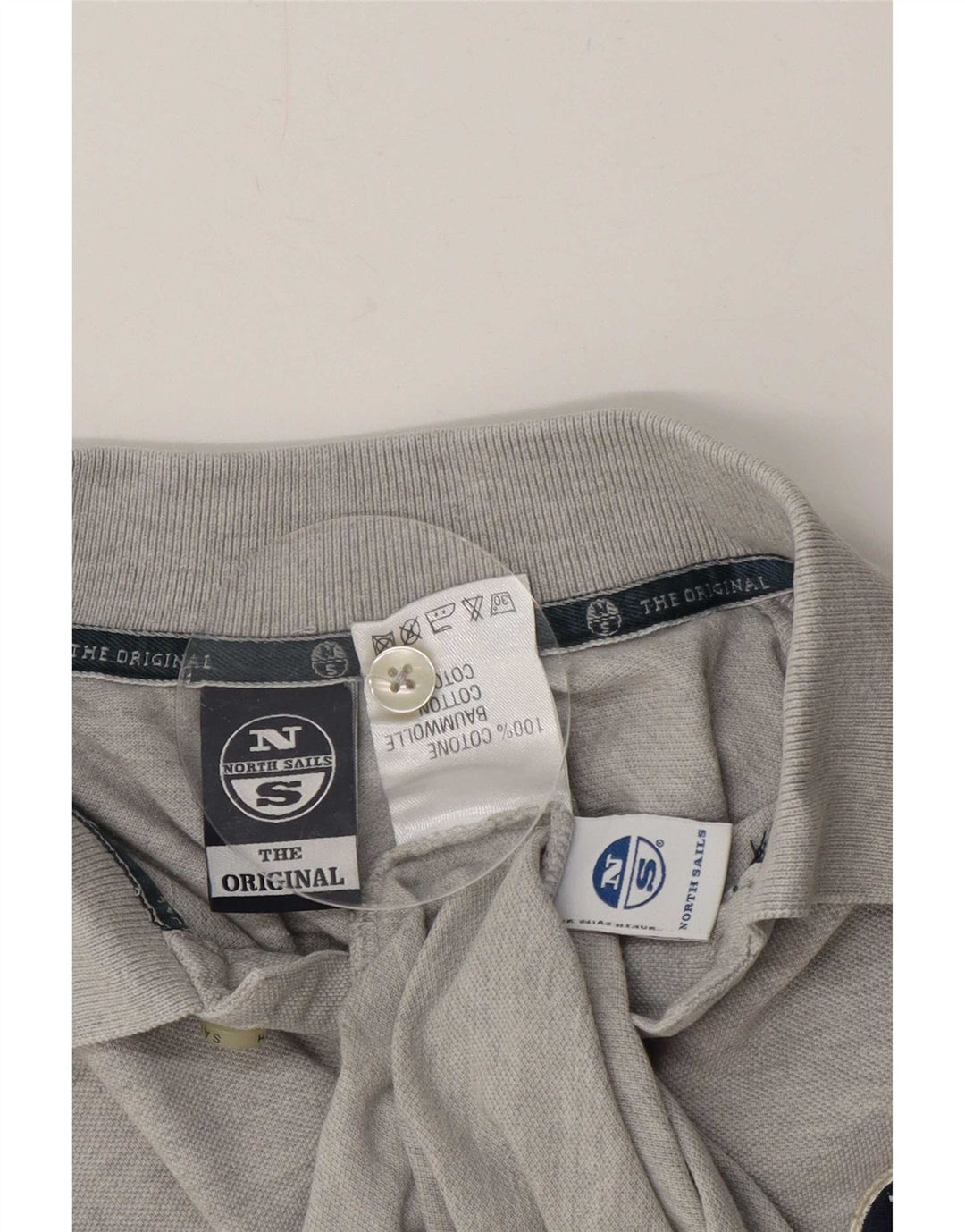 Camaș polo North Sails pentru bărbați, bumbac gri mediu