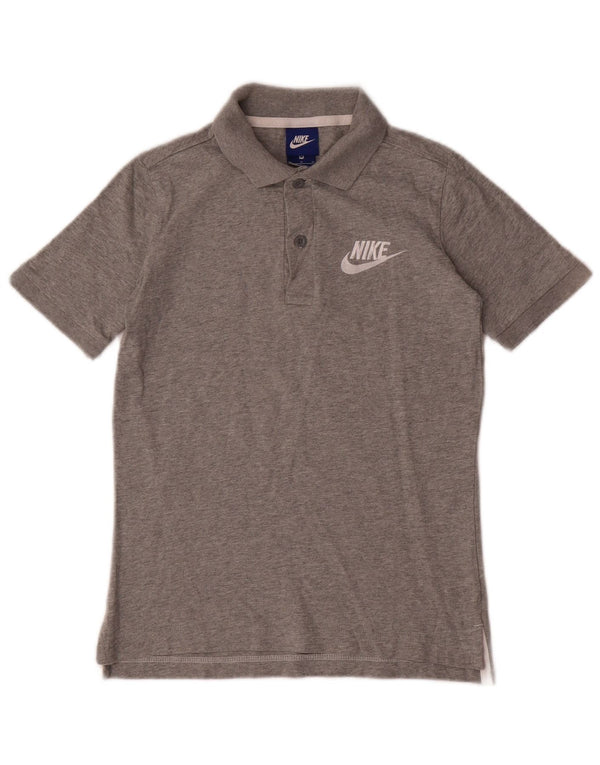 Tricou polo NIKE pentru băieți 10-11 ani, gri mediu
