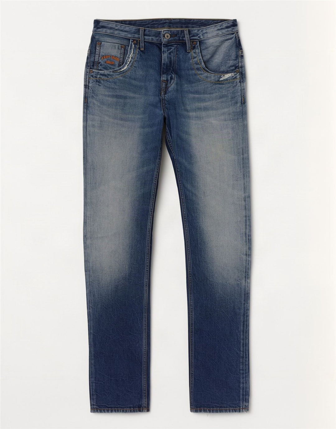 PEPE Jeans Mens Straight W30 L34 Blue Bumbac