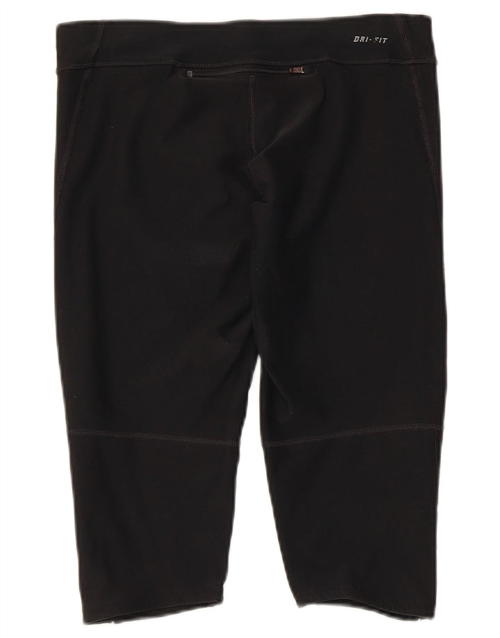 Leggings NIKE Dri Fit Capri pentru femei UK 12 Poliester mediu negru
