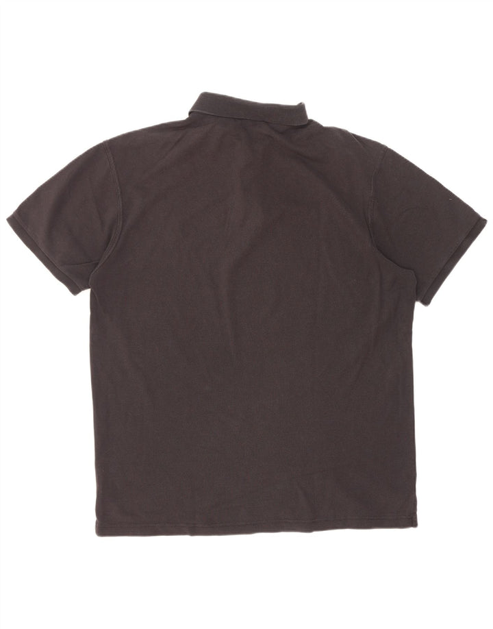 Cămașă polo Gant pentru bărbați, bumbac negru mare