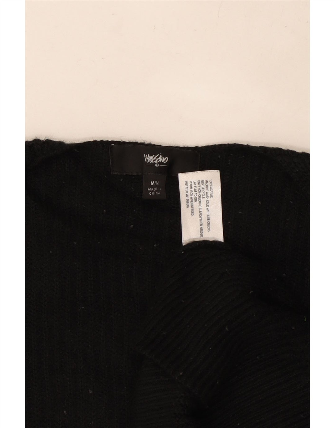 MOSSIMO Pulover cardigan deschis supradimensionat pentru femei UK 14 Medium Black Acrylic