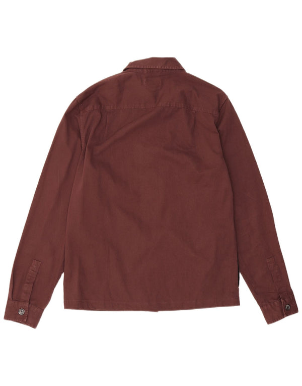 White Stuff Mens Shirt Small Burgundy Cotton