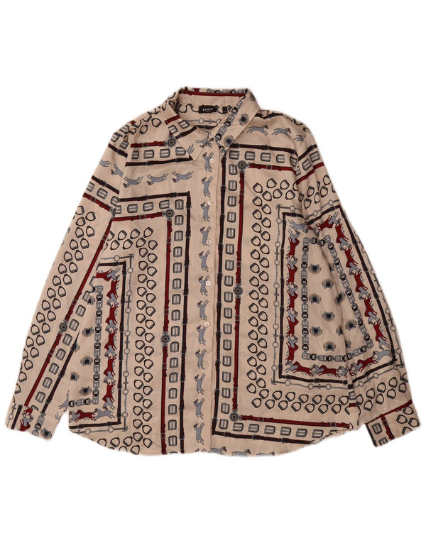 Cămașă Marella pentru femei EMME UK 12 Medium Bej Poliester geometric